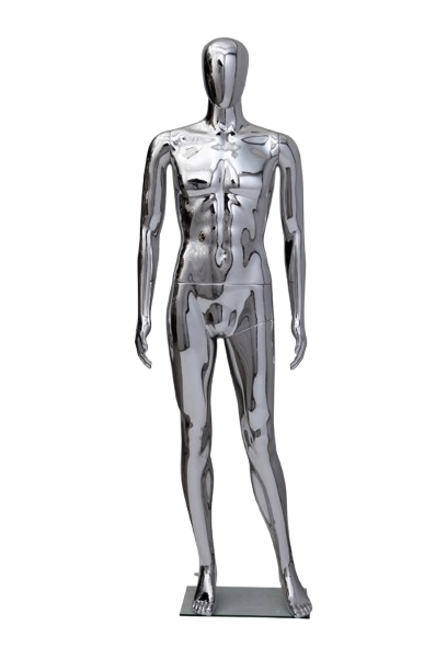 chrome finish male mannequin removebg preview
